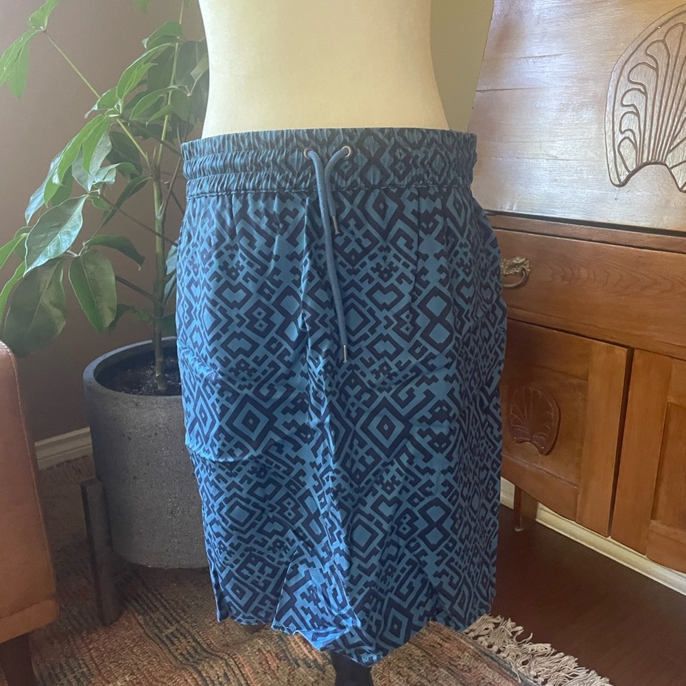 Kavu Indigo Patterned Skirt